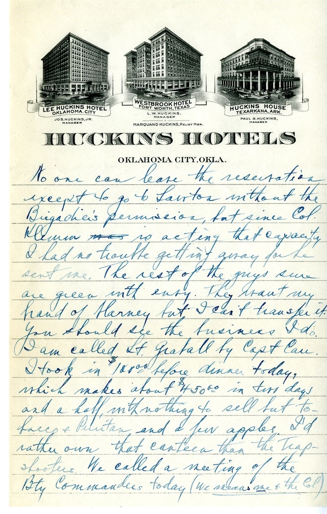 Letter from Harry S. Truman to Bess Wallace