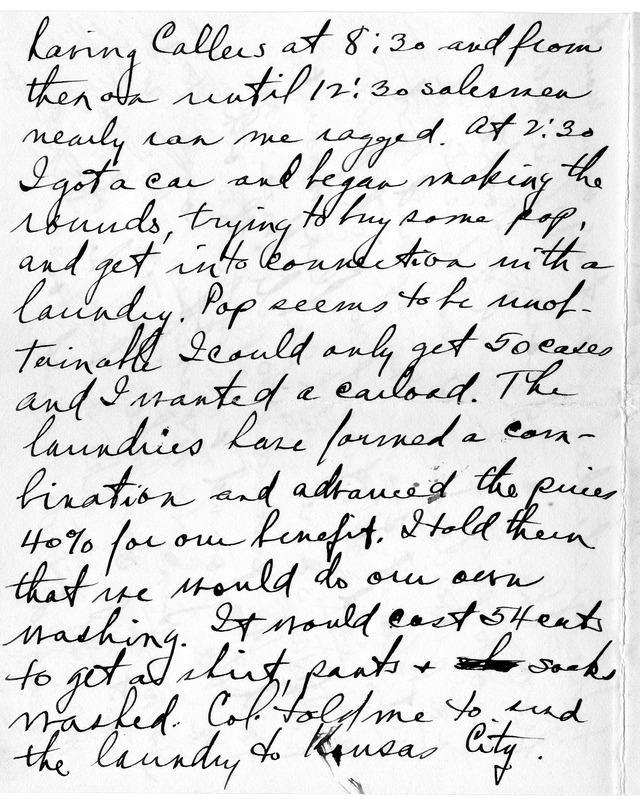 Letter from Harry S. Truman to Bess Wallace