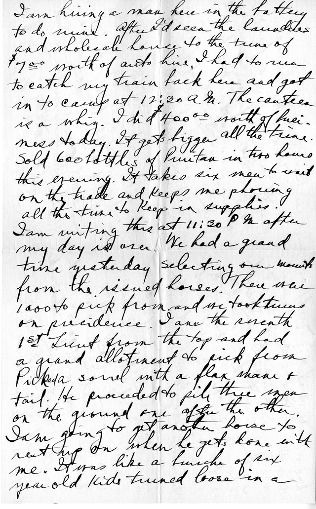 Letter from Harry S. Truman to Bess Wallace