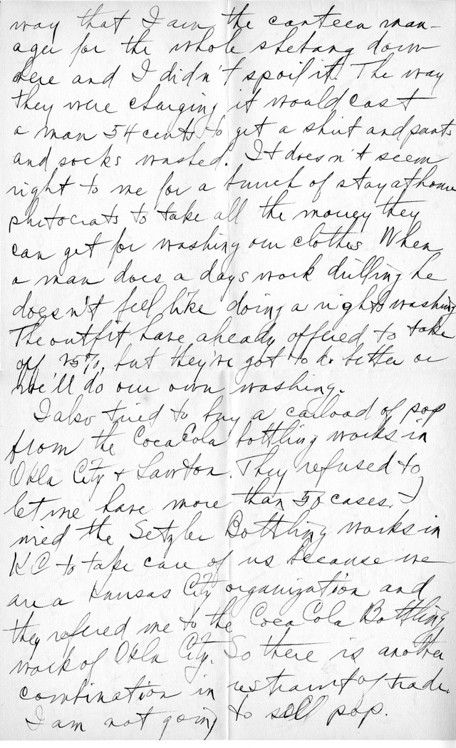 Letter from Harry S. Truman to Bess Wallace