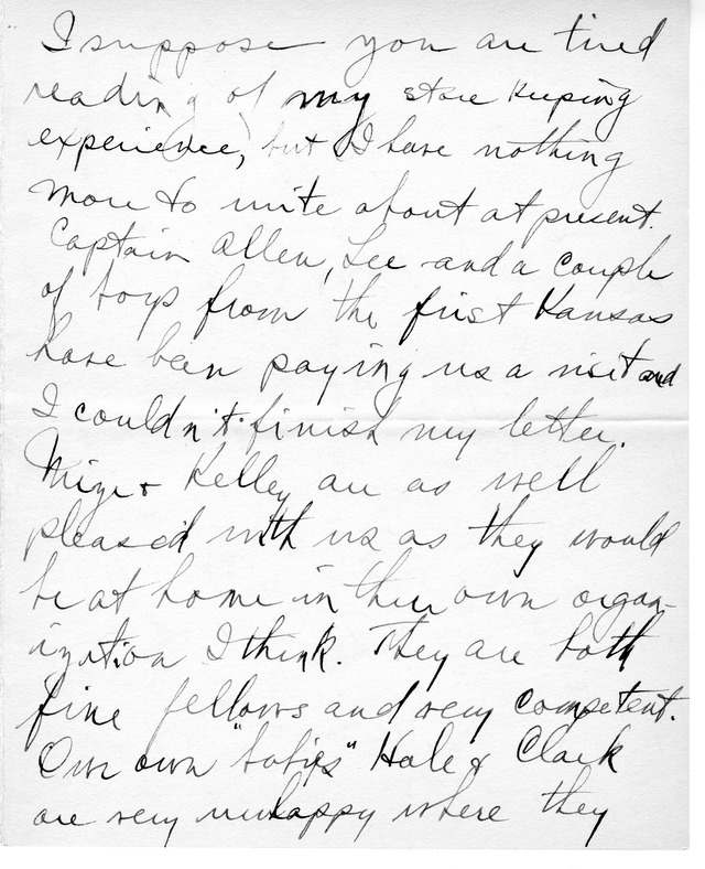 Letter from Harry S. Truman to Bess Wallace