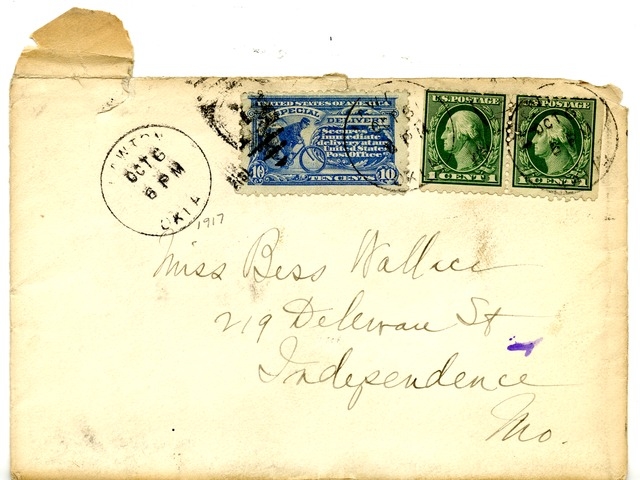 Letter from Harry S. Truman to Bess Wallace