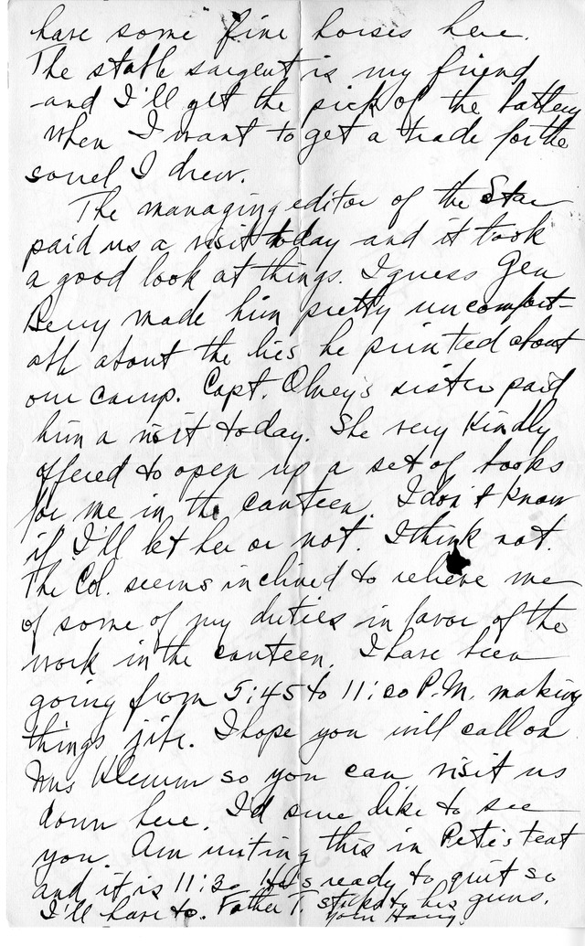 Letter from Harry S. Truman to Bess Wallace
