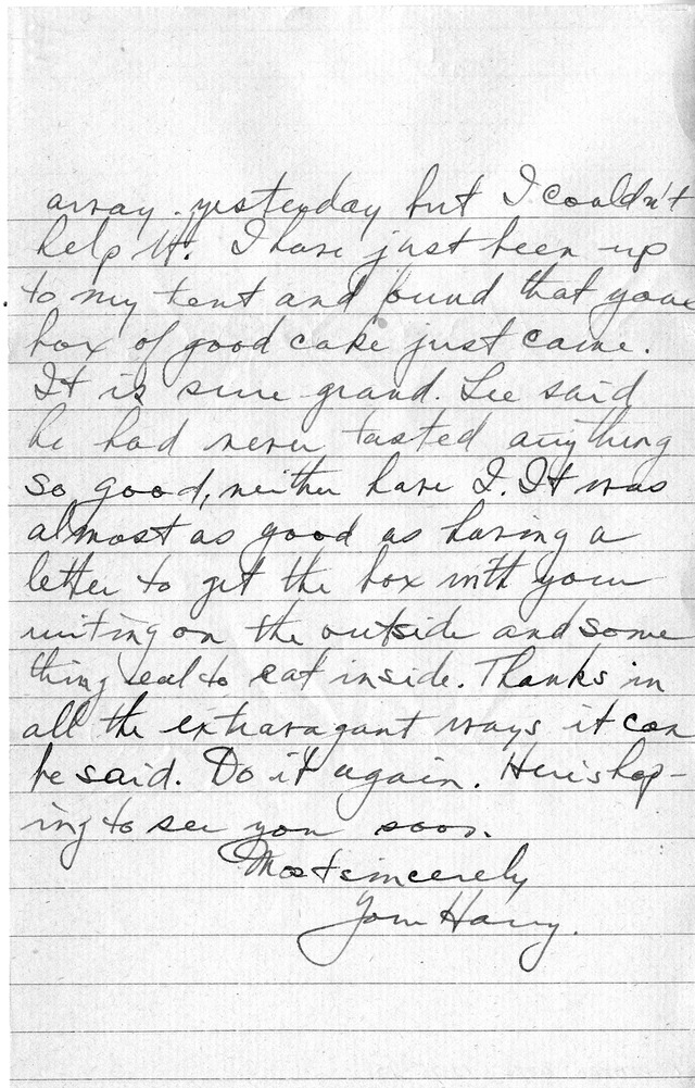 Letter from Harry S. Truman to Bess Wallace