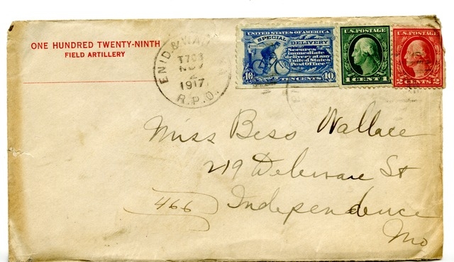 Letter from Harry S. Truman to Bess Wallace
