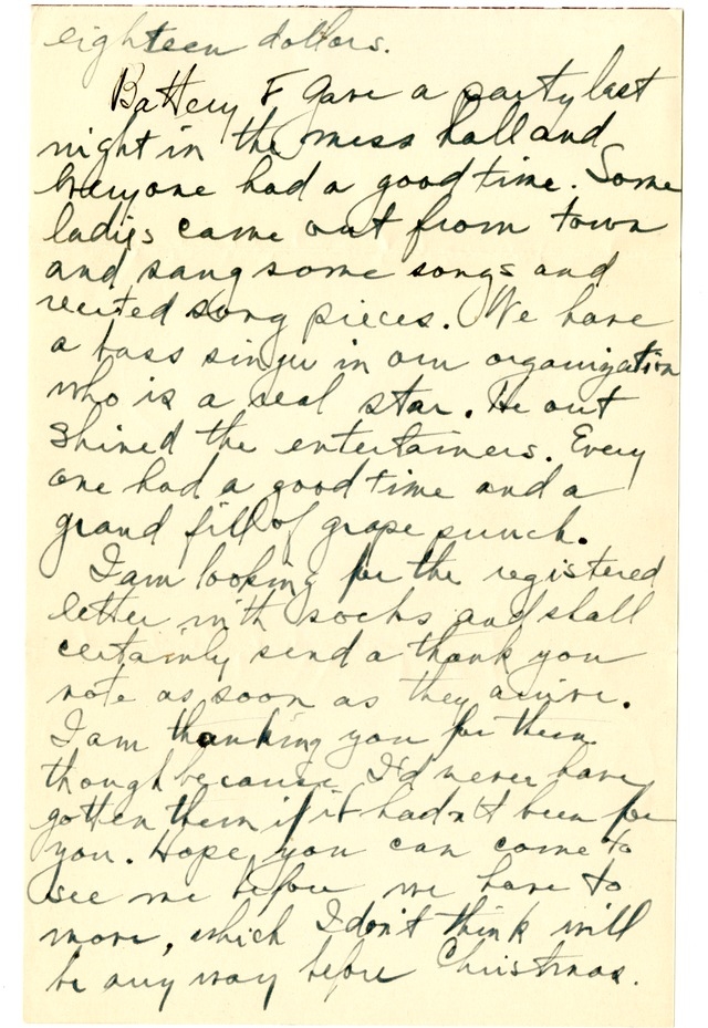 Letter from Harry S. Truman to Bess Wallace
