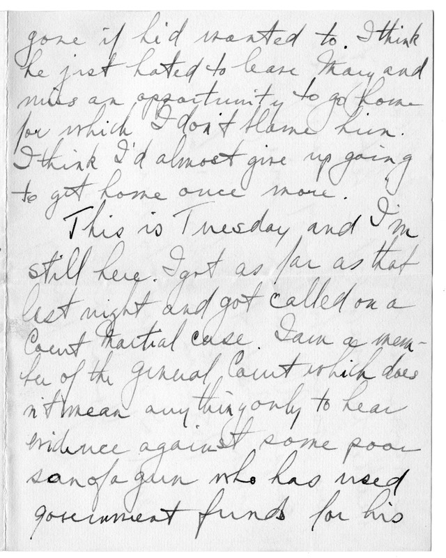 Letter from Harry S. Truman to Bess Wallace