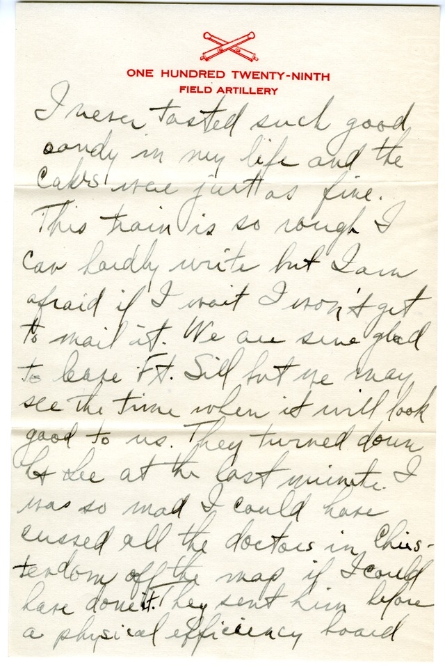 Letter from Harry S. Truman to Bess Wallace