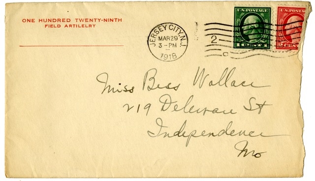 Letter from Harry S. Truman to Bess Wallace