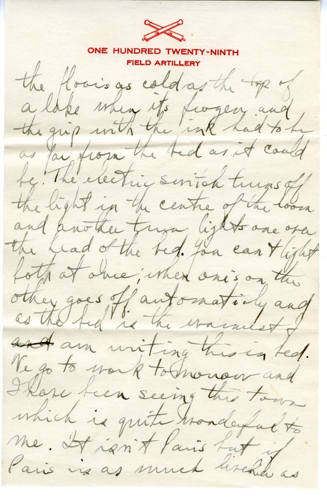 Letter from Harry S. Truman to Bess Wallace