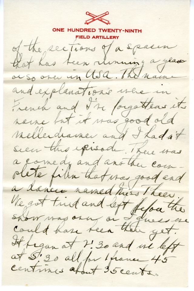 Letter from Harry S. Truman to Bess Wallace