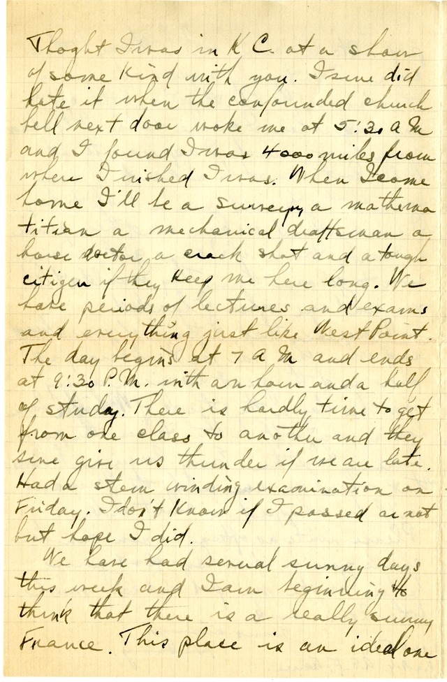 Letter from Harry S. Truman to Bess Wallace