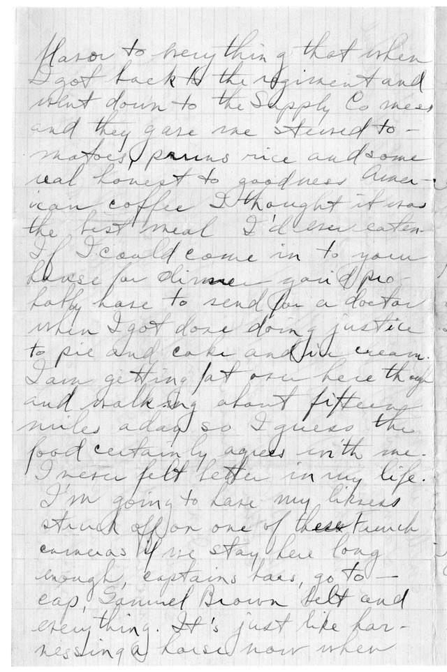 Letter from Harry S. Truman to Bess Wallace