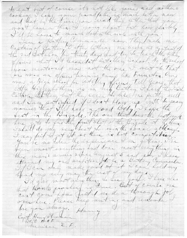 Letter from Harry S. Truman to Bess Wallace