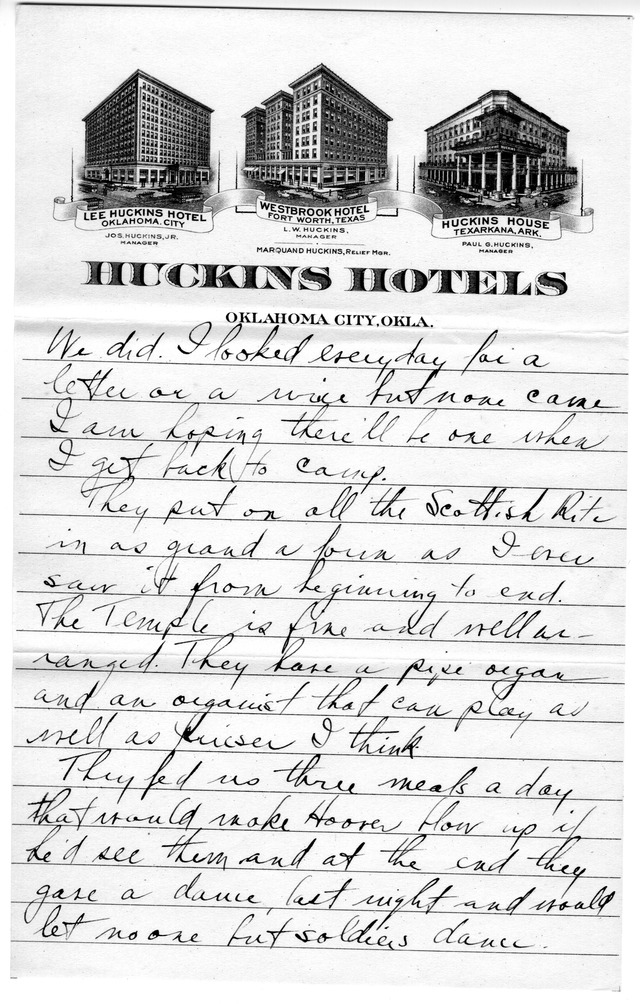 Letter from Harry S. Truman to Bess Wallace