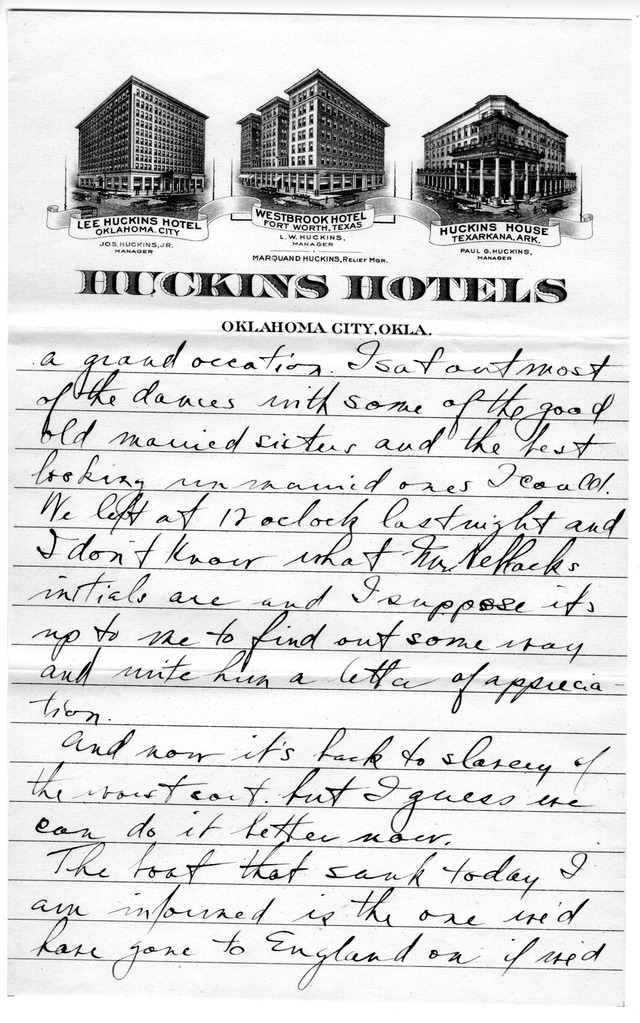 Letter from Harry S. Truman to Bess Wallace