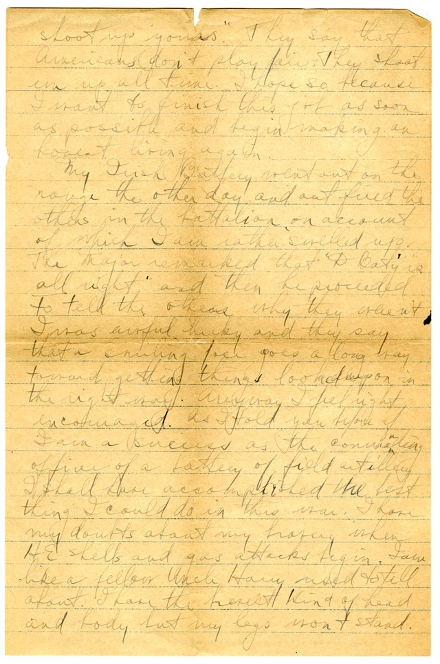 Letter from Harry S. Truman to Bess Wallace