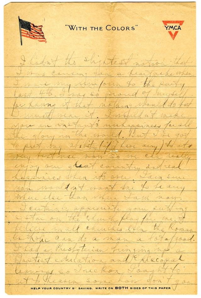 Letter from Harry S. Truman to Bess Wallace