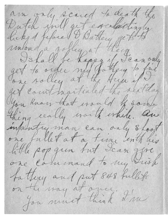 Letter from Harry S. Truman to Bess Wallace