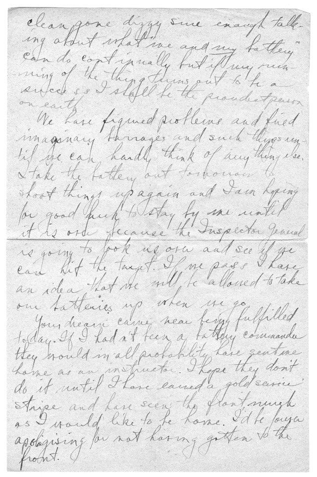 Letter from Harry S. Truman to Bess Wallace