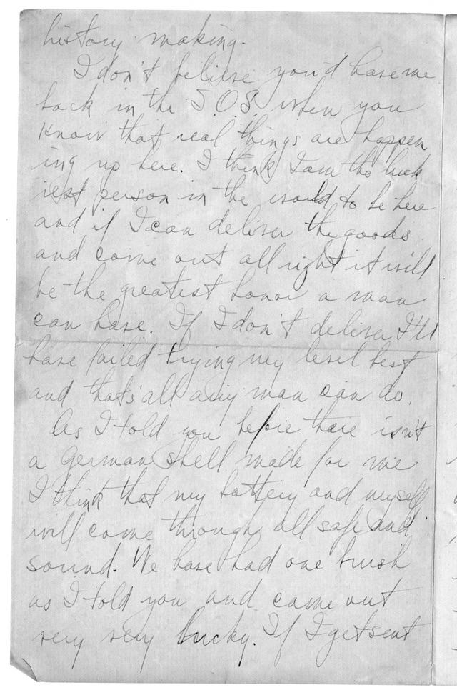 Letter from Harry S. Truman to Bess Wallace