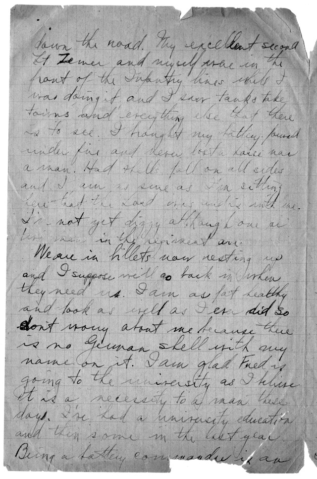 Letter from Harry S. Truman to Bess Wallace