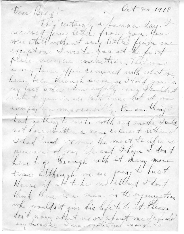 Letter from Harry S. Truman to Bess Wallace