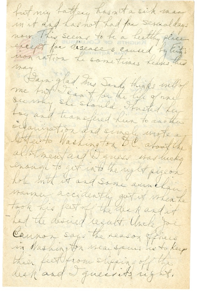 Letter from Harry S. Truman to Bess Wallace