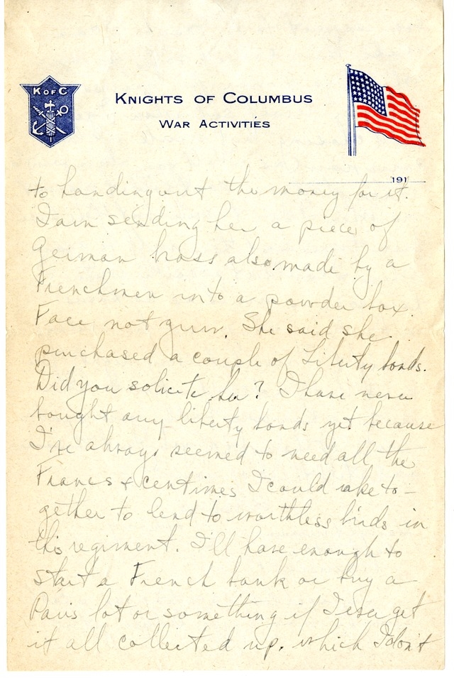 Letter from Harry S. Truman to Bess Wallace
