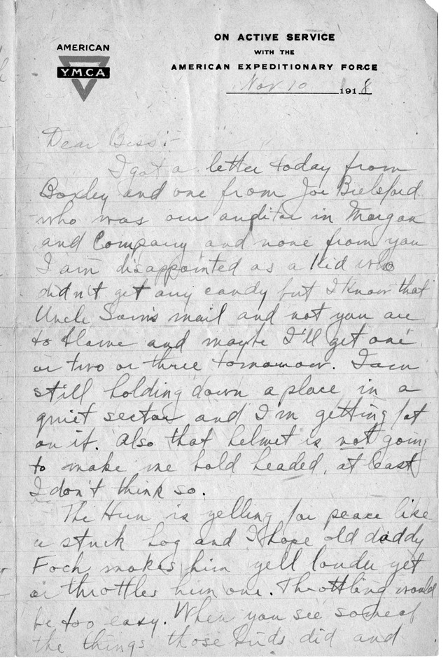 Letter from Harry S. Truman to Bess Wallace