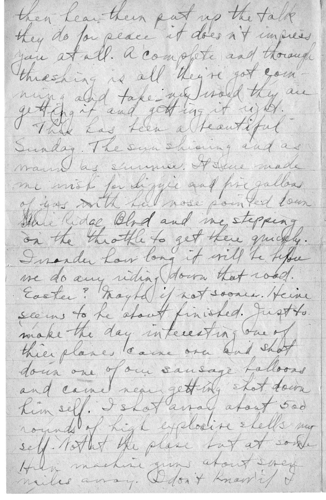 Letter from Harry S. Truman to Bess Wallace