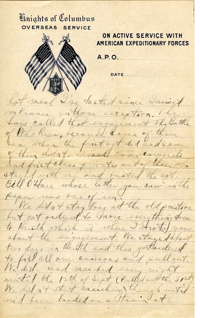 Letter from Harry S. Truman to Bess Wallace (abridged)
