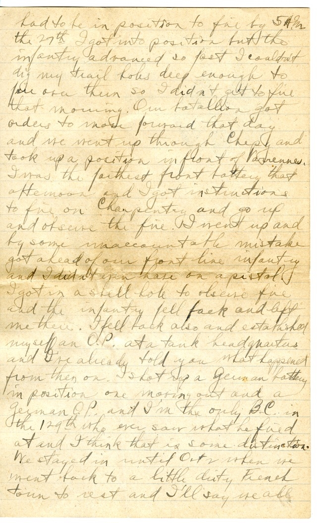 Letter from Harry S. Truman to Bess Wallace (abridged)