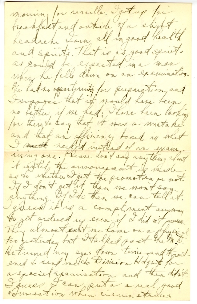Letter from Harry S. Truman to Bess Wallace