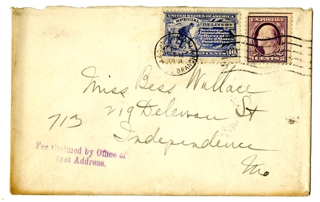 Letter from Harry S. Truman to Bess Wallace