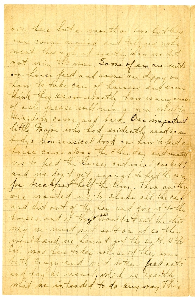 Letter from Harry S. Truman to Bess Wallace