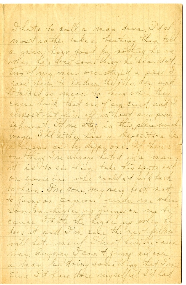 Letter from Harry S. Truman to Bess Wallace