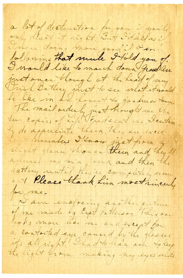 Letter from Harry S. Truman to Bess Wallace