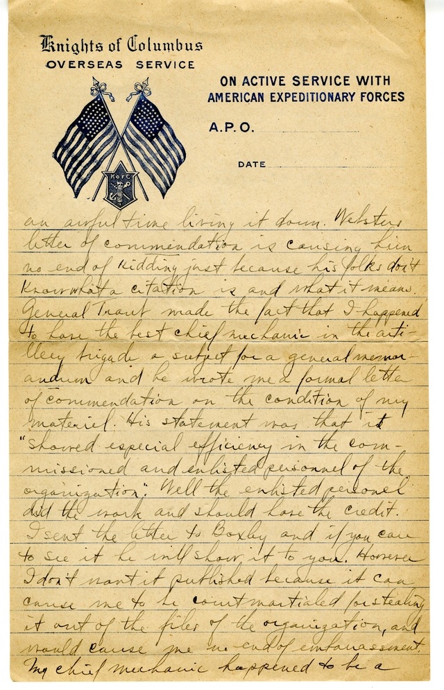 Letter from Harry S. Truman to Bess Wallace