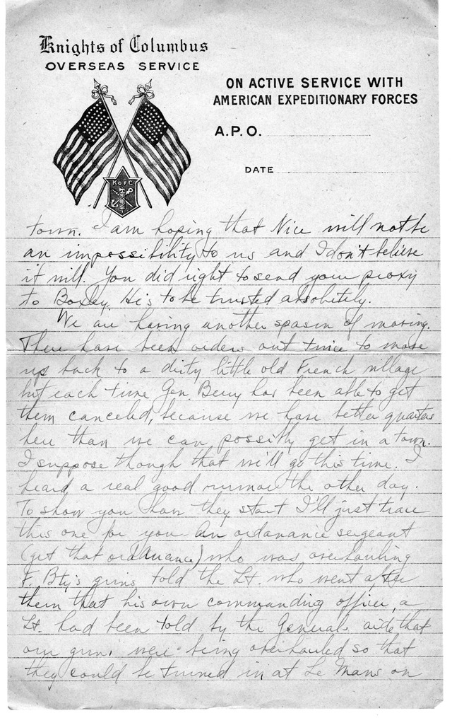Letter from Harry S. Truman to Bess Wallace