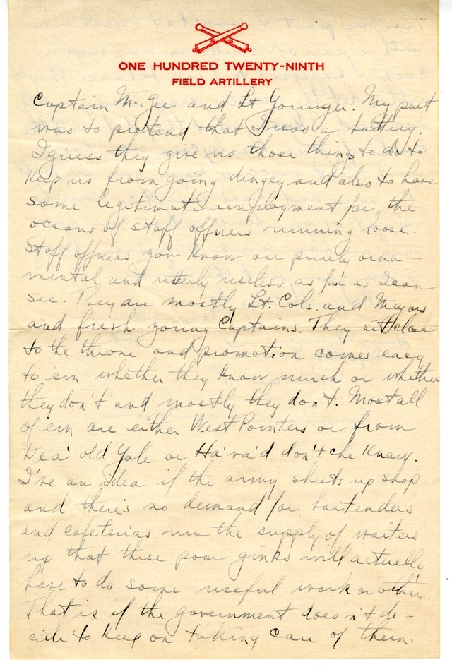 Letter from Harry S. Truman to Bess Wallace