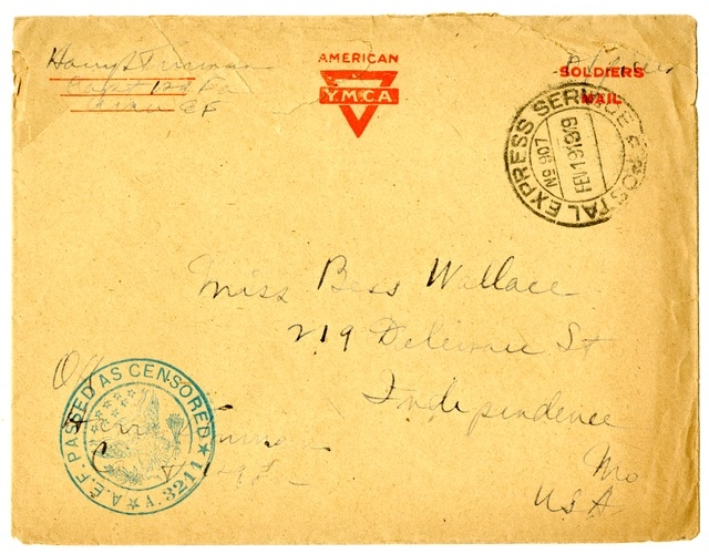 Letter from Harry S. Truman to Bess Wallace