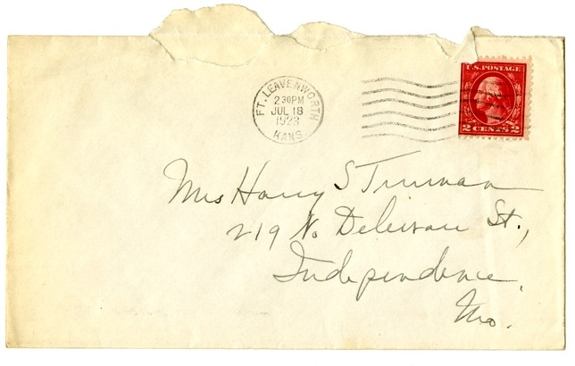 Letter from Harry S. Truman to Bess W. Truman