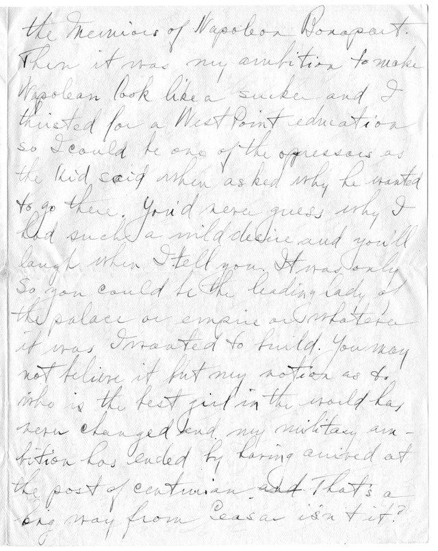 Letter from Harry S. Truman to Bess Wallace