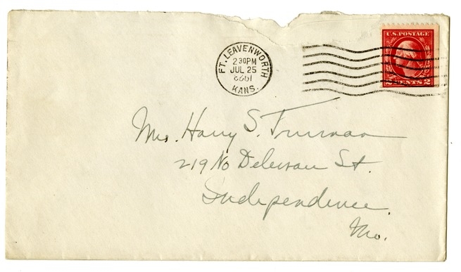 Letter from Harry S. Truman to Bess W. Truman