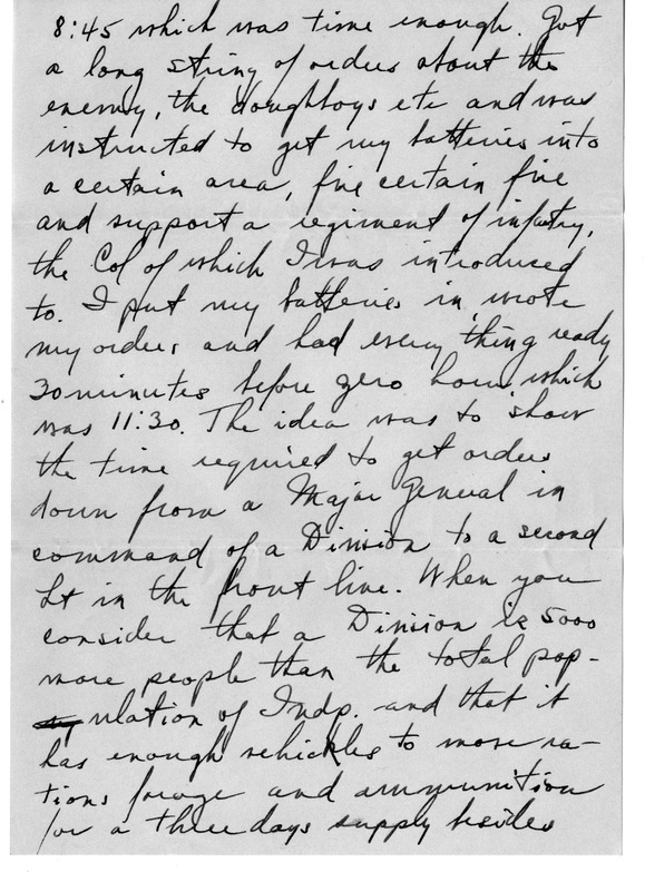 Letter from Harry S. Truman to Bess W. Truman