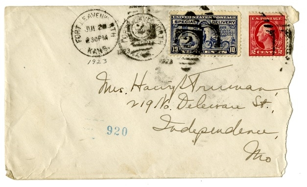 Letter from Harry S. Truman to Bess W. Truman