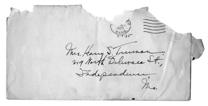 Letter from Harry S. Truman to Bess W. Truman