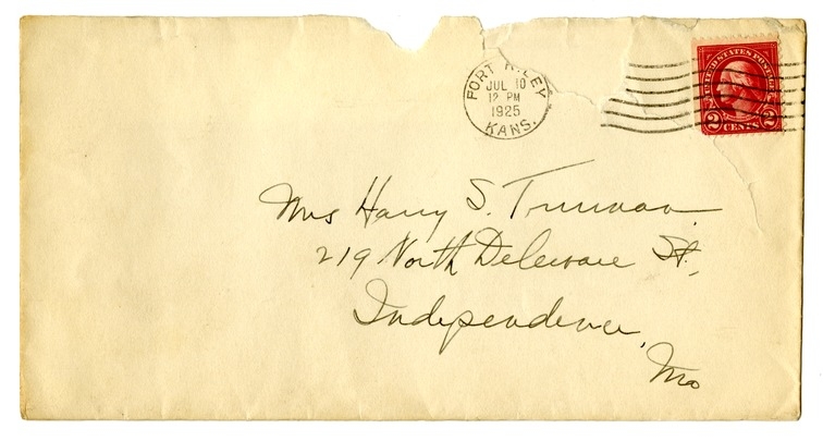 Letter from Harry S. Truman to Bess W. Truman