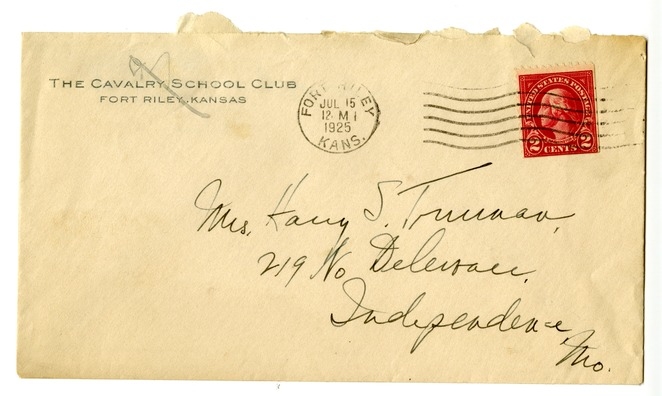 Letter from Harry S. Truman to Bess W. Truman
